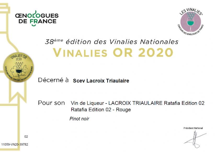 Wine Championship of the Vinalies Nationales 2020, from the Oenologists of France